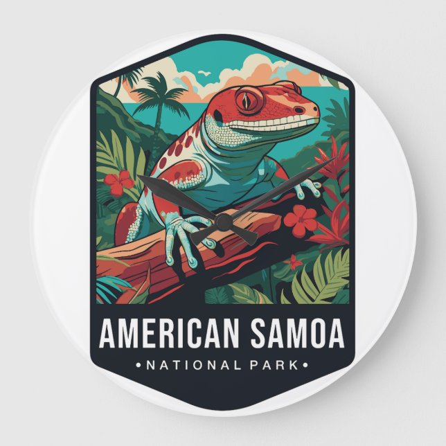 RELÓGIO GRANDE AMERICAN SAMOA NP CLOCK  (Frente)