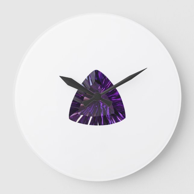 Relógio Grande Ametist, Fevereiro Birthstone Roxo (Frente)