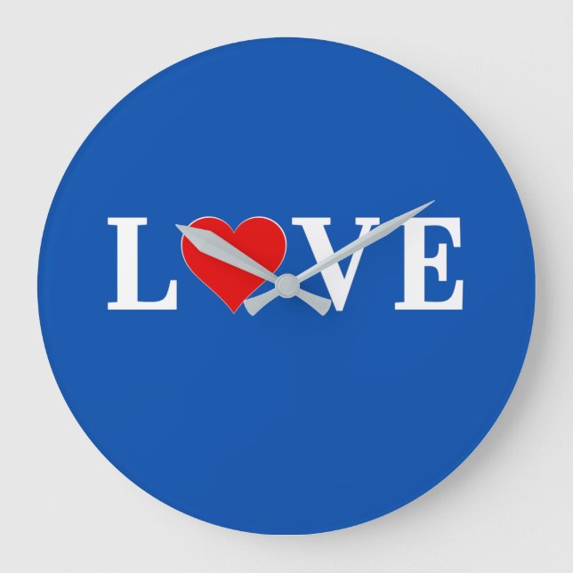 Relógio Grande AMOR chic moderno (Frente)