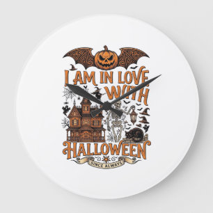 Relógio Grande Amor Pelo Esqueleto da Casa Assombrada de Hallowee