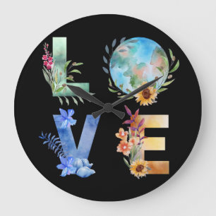 RELÓGIO GRANDE AMOR SALVE NOSSO PLANETA