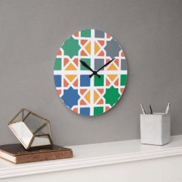 Relógio Grande Andalusian Tiles 4