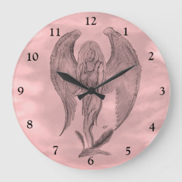 Relógio Grande Angel no estilo de tatuagem