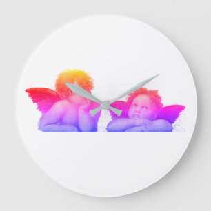 Relógio Grande Angels anjo Raffael - Madonna Sixtina Raphael -