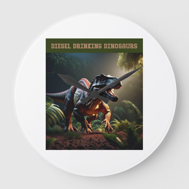 Relógio Grande Angry Dino (Frente)