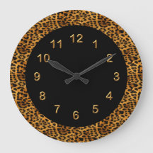 Animal do impressão do leopardo do preto do pulso