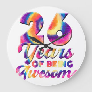 Relógio Grande Aniversário do 26º Aniversário do Dia 26 