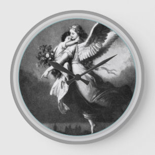 Relógio Grande Anjo da Guarda à Noite