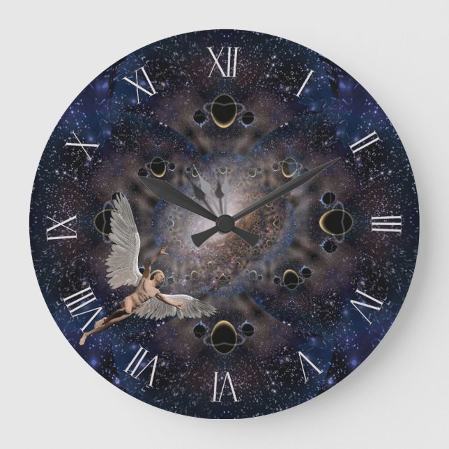 Relógio Grande Anjo no Espaço (Frente)