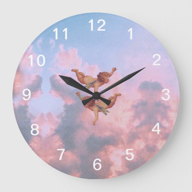 Relógio Grande Anjos no céu (Frente)