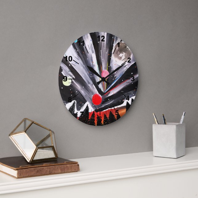 Relógio Grande Another World Painting by Alfred Fox (Escritório)