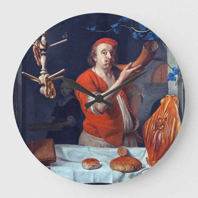 RELÓGIO GRANDE ANTIQUE OVEN BAKER, COMPRO DE PÃO DE BAKERY (Frente)