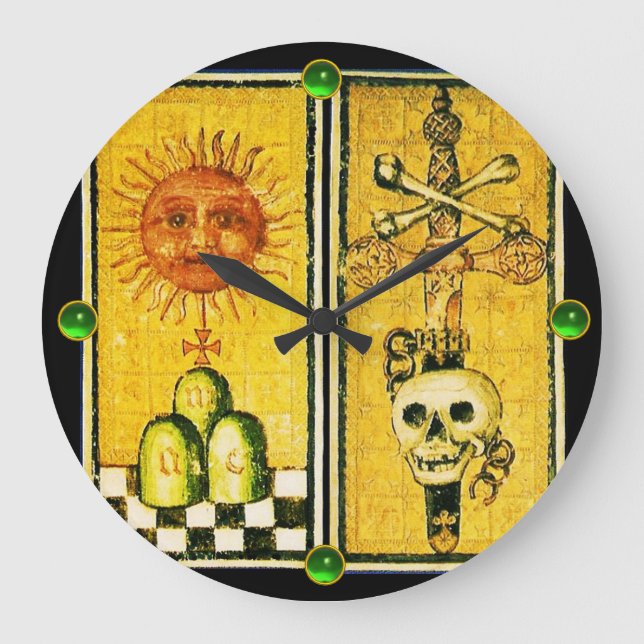 RELÓGIO GRANDE ANTÍQUENOS ALVOS DE RENASCIMENTO/O SOL, ACE DE ESP (Frente)