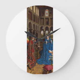 Relógio Grande Anunciação de Van Eyck Premium Luz da Catedral