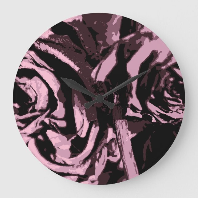 Relógio Grande Apenas algumas Rosas (Frente)