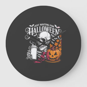 Relógio Grande Apenas Esperando Pelo Halloween