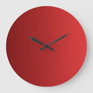 Relógio Grande APENAS gradações de COR - amor vermelho