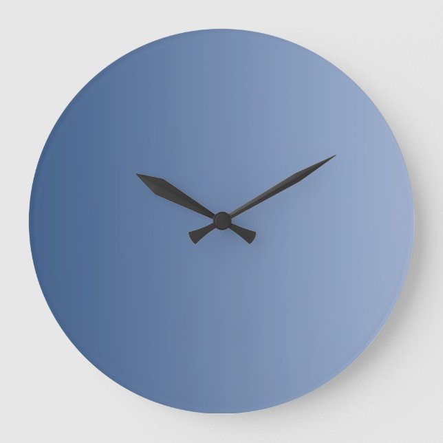 Relógio Grande APENAS gradações de COR - azul (Frente)