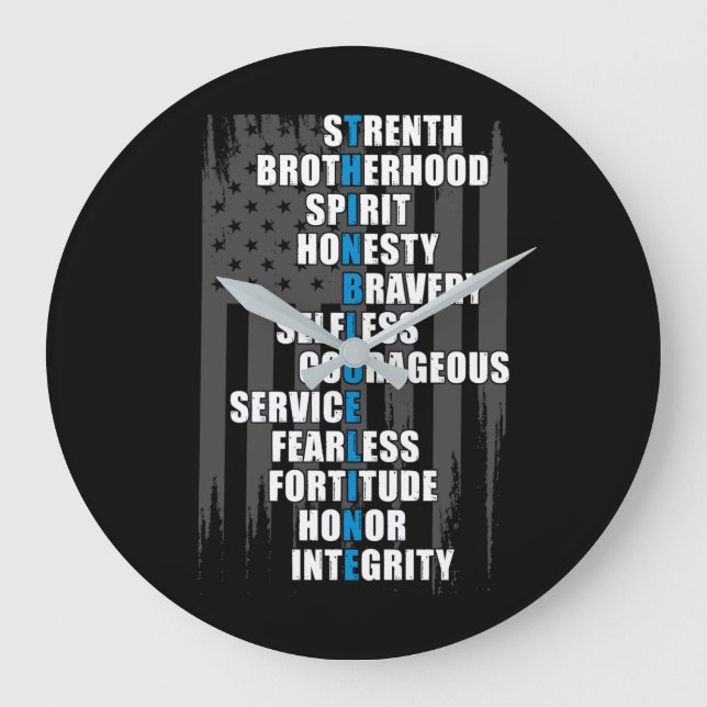 Relógio Grande Apreciação da Polícia de Sinalizador de polícia (Frente)