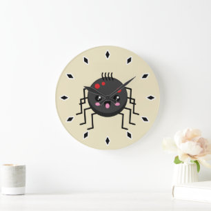 Relógio Grande Aranha Kawaii Cute