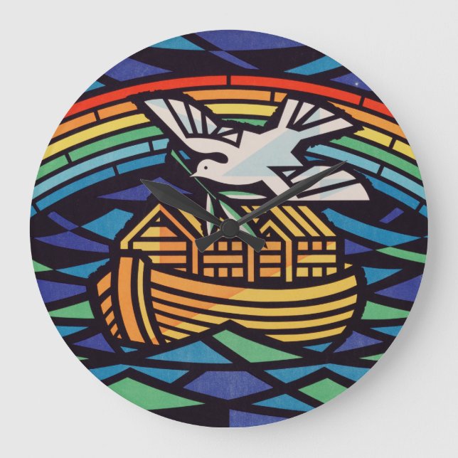 Relógio Grande Arca de Noé com Espírito Santo (Frente)