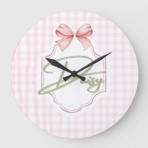 Relógio Grande Arco de Enfermeira Personalizada Daisy Baby Girl