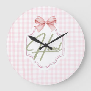 Relógio Grande Arco de Enfermeira Personalizada Hazel Baby Girl