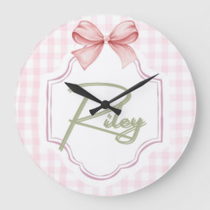 Relógio Grande Arco de Ensino da Riley Baby Girl Personalizado