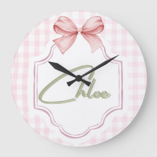 Relógio Grande Arco de infantário personalizado Chloe Baby Girl