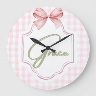 Relógio Grande Arco Personalizado de Enfermeira Grace Baby Girl &