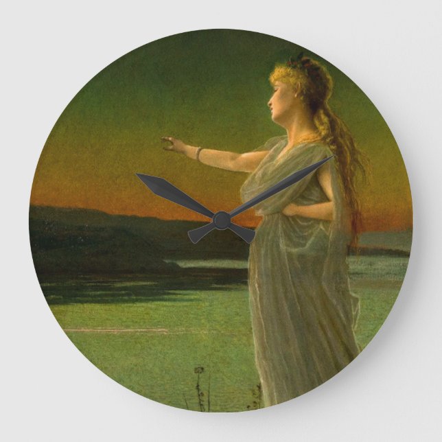 Relógio Grande Ariadne em Naxos John Atkinson Grimshaw (Frente)