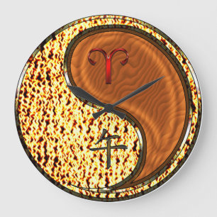 Relógio Grande Áries & Cavalo de Madeira
