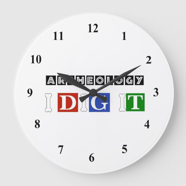 Relógio Grande Arqueologia Eu Canto (Frente)