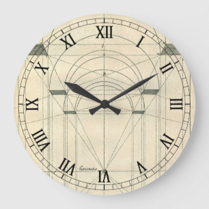 Relógio Grande Arquitetura Antiga, Perspectiva de Arco Renascenti