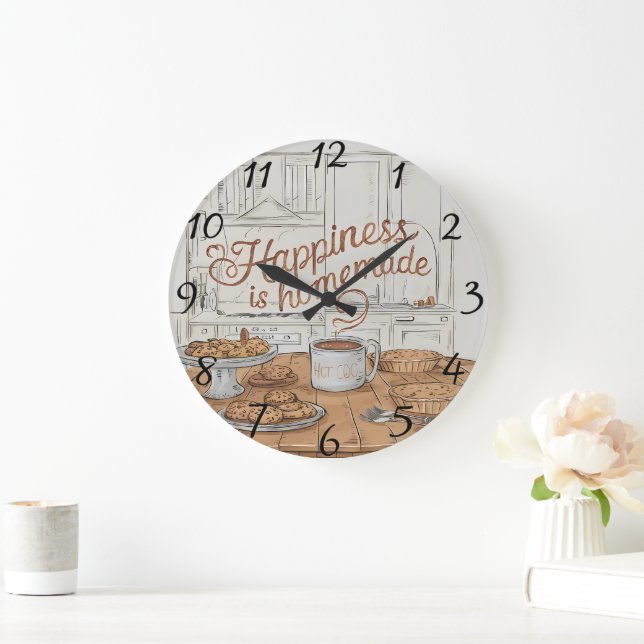 Relógio Grande Arranjo Artístico: Prata de Delícias Deliciosas (Lar)