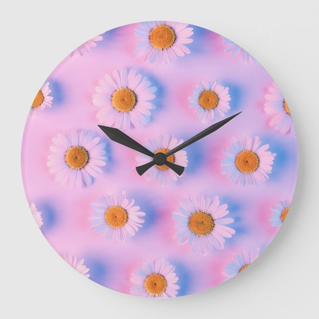 Relógio Grande Array multicolorido neon-iluminado. (Frente)