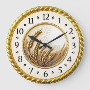 Relógio Grande Art Deco Dourado
