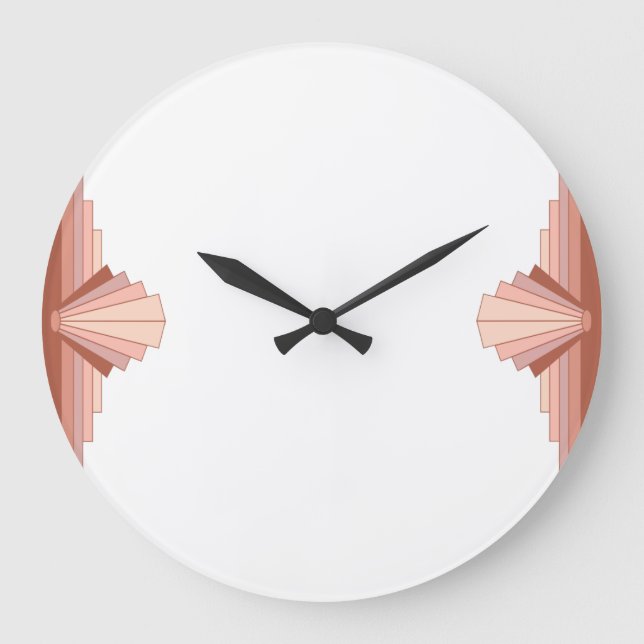 Relógio Grande Art deco elements in full rose gold (Frente)