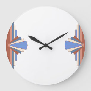 Relógio Grande Art deco elements in rose gold & blue05