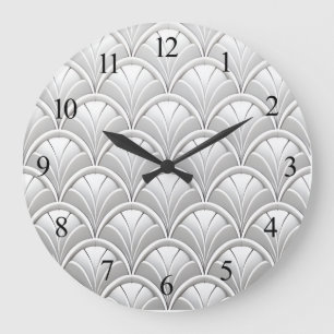 Relógio Grande Art Deco Fan