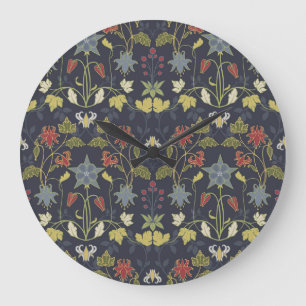 Relógio Grande Art Nouveau Aquílio: Floral Escuro