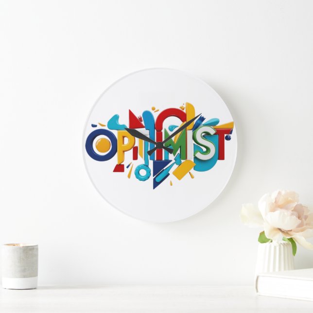 Relógio Grande Arte de Parede Decoração Relógios Presente Optimis (Lar)