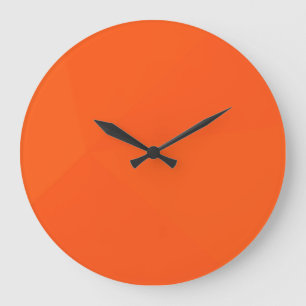 Relógio Grande Arte geométrica laranja, simples, moderna, legal,