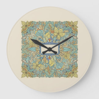 Relógio Grande Artistic Zentangle Mandala Wall Clock