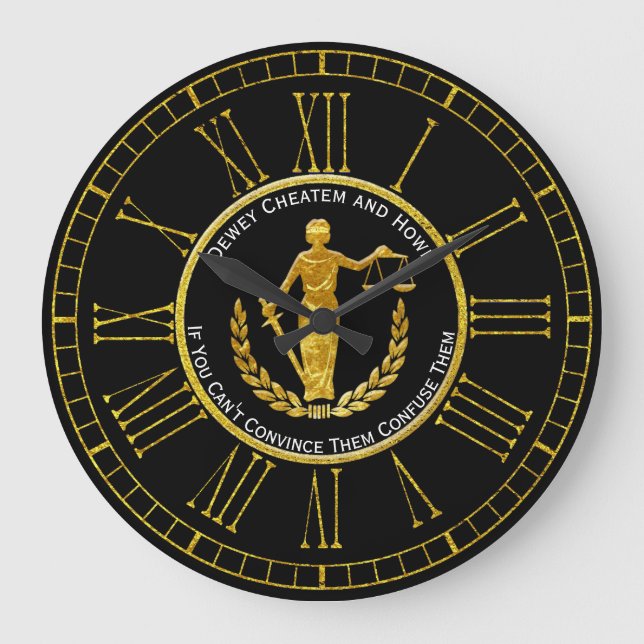 Relógio Grande As escalas de justiça personalizam (Frente)