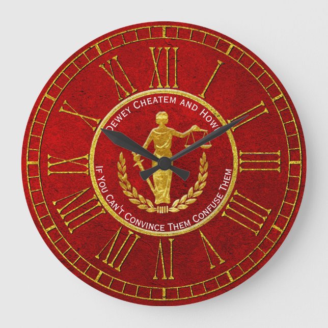 Relógio Grande As escalas de justiça personalizam (Frente)