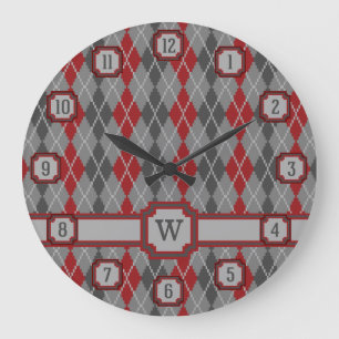 Relógio Grande Ashes and Embers Argyle Clock