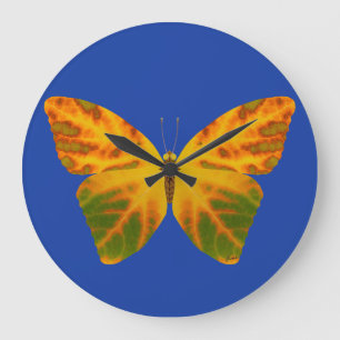 Relógio Grande Aspen Leaf Butterfly 1