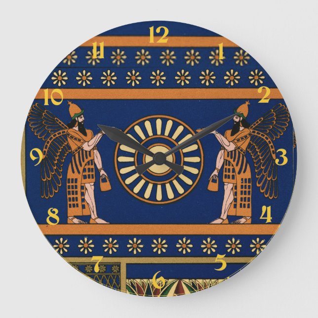 Relógio Grande Assyrian Deity Called an Apkallu or Winged Genius (Frente)