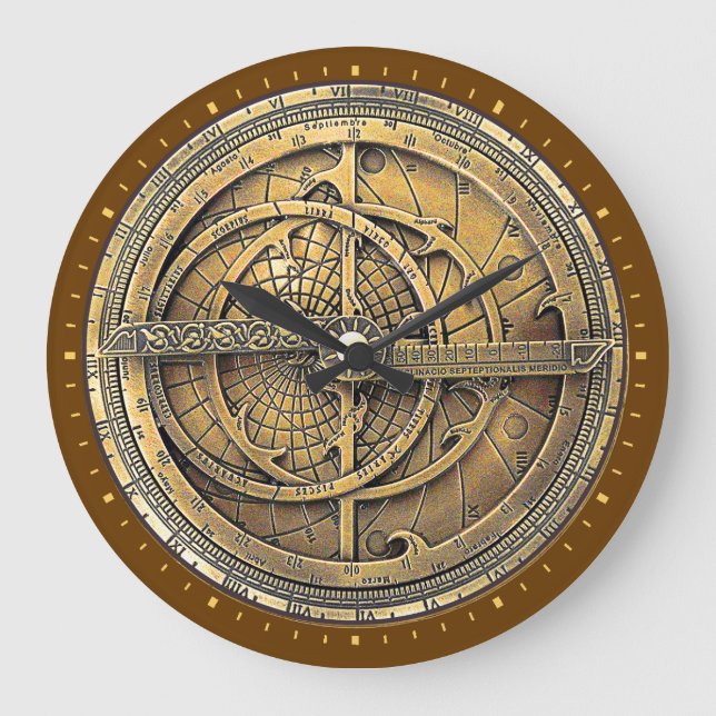 Relógio Grande Astrolabe antigo 2 (Frente)
